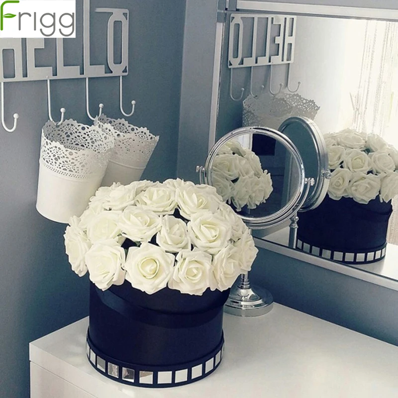 

Frigg Rustic Wedding Decoration 10pcs 8cm Foam Rose Flowers Bridal Shower Valentines Day Gift For Bridal Party Weeding Decor