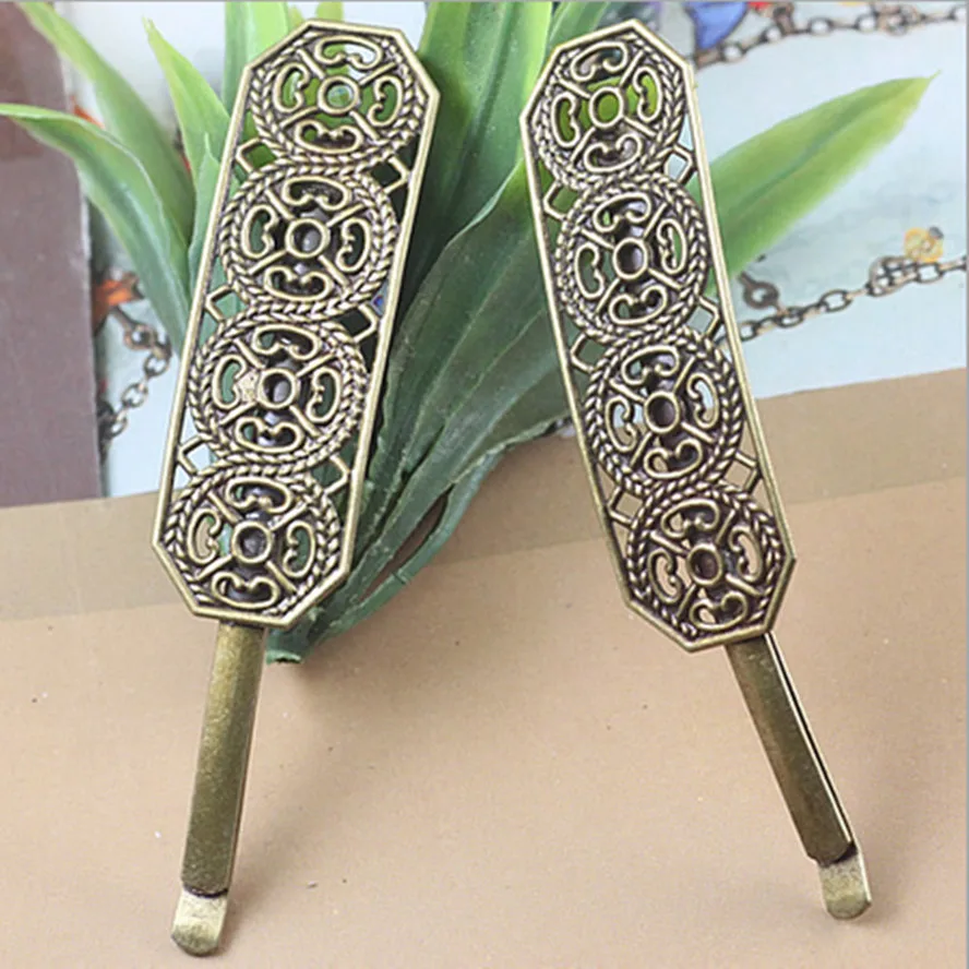 Vintage Hairpins Antique Bronze hair clip woman fashion HairClips