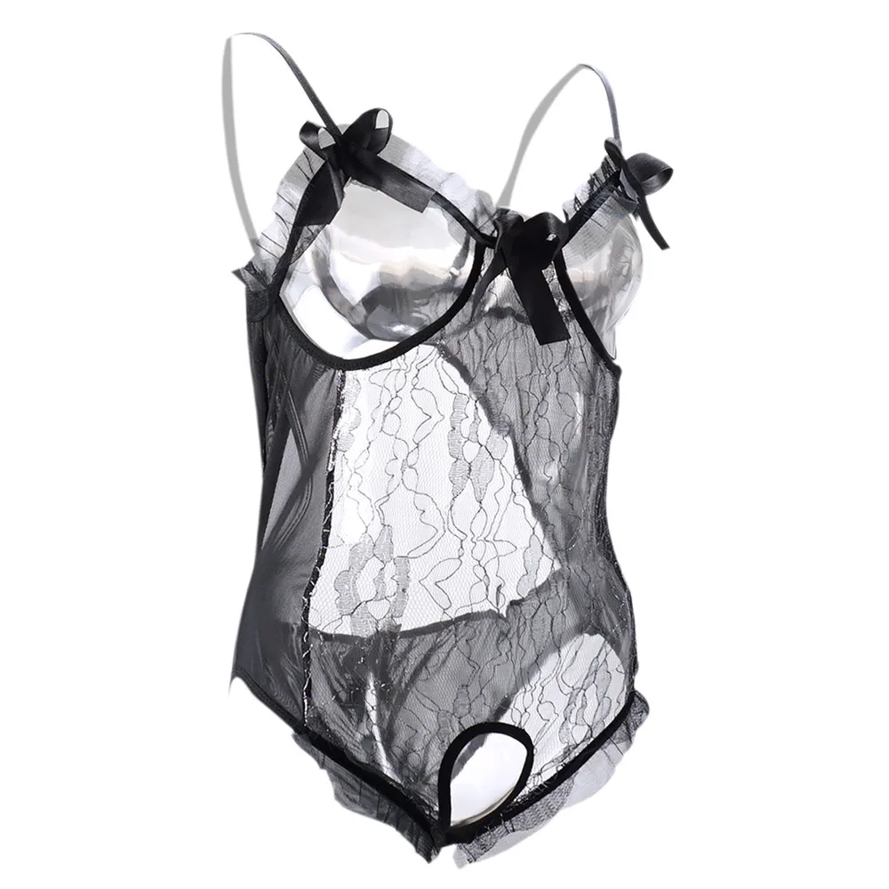 Женское Эротическое нижнее белье эротическое платье Babydoll кружевной открытый