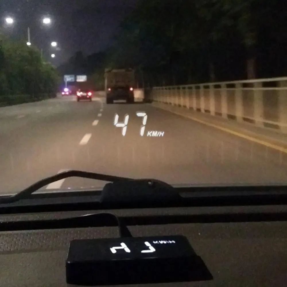 

Car HUD Head Up Display OBD2 II EUOBD Overspeed Warning System Projector Windshield Auto Electronic Voltage Alarm Car Accessorie
