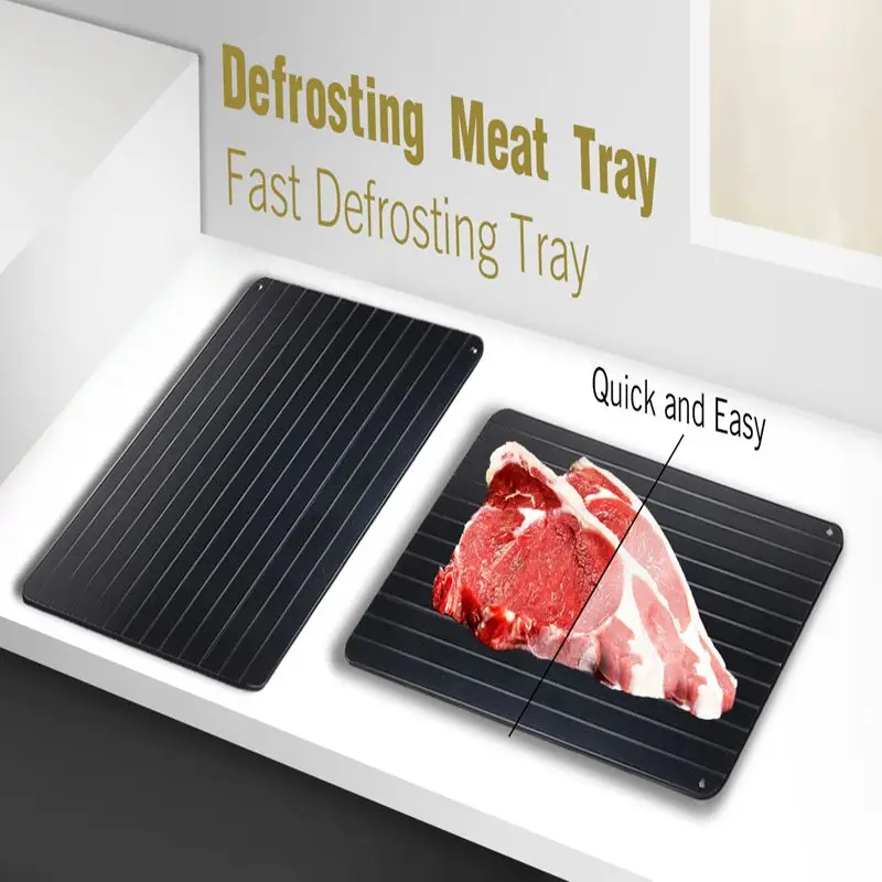 

1PC Durable Defrosting Meat Tray Rapid Fast Easy Thawing Tray For Frozen Food Home Defrosting Holder Kitchen Gadget Tool