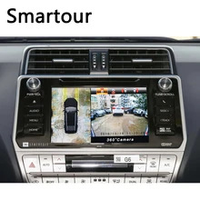 Smartour 3D 360 Surround View Driving Support Bird View Panorama DVR System 4 Car Camera 1080P Car Video Recorder For Honda crv 