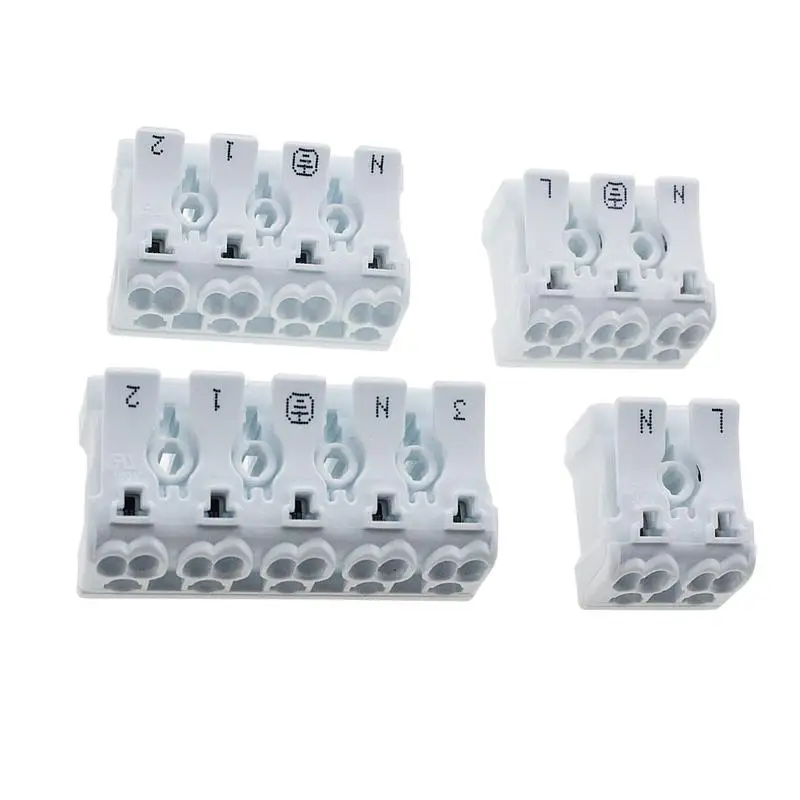 

P02 Press Terminal Block 923 Plug Pull thread Free Spring Three Positions Quick Connect Terminal Set of 30