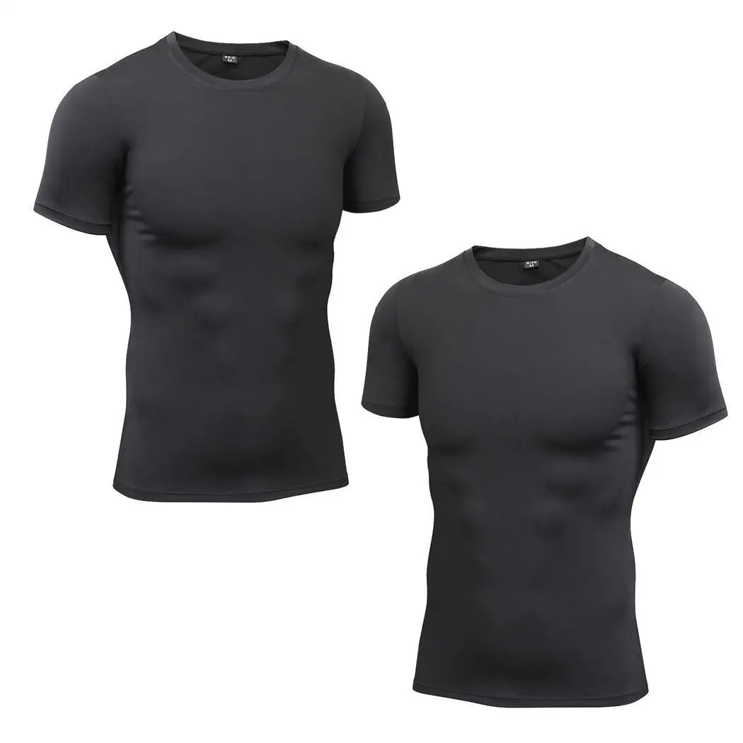 Унисекс Повседневный однотонный с круглым вырезом короткий рукав обычный черный пуловер летнее Джерси футболка свободный