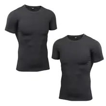 Унисекс Повседневный однотонный с круглым вырезом короткий рукав обычный черный пуловер летнее Джерси футболка свободный