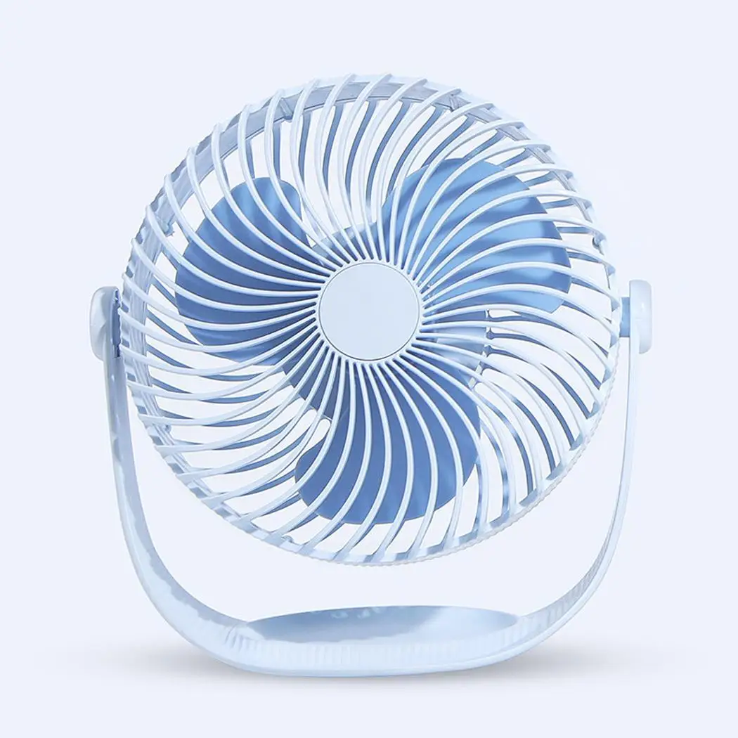 

Portable Mini USB Charging Low Noise 2000 mAh Desktop 360Degree Rotation Fan Less Than 25dB Desktop Round 3.7V