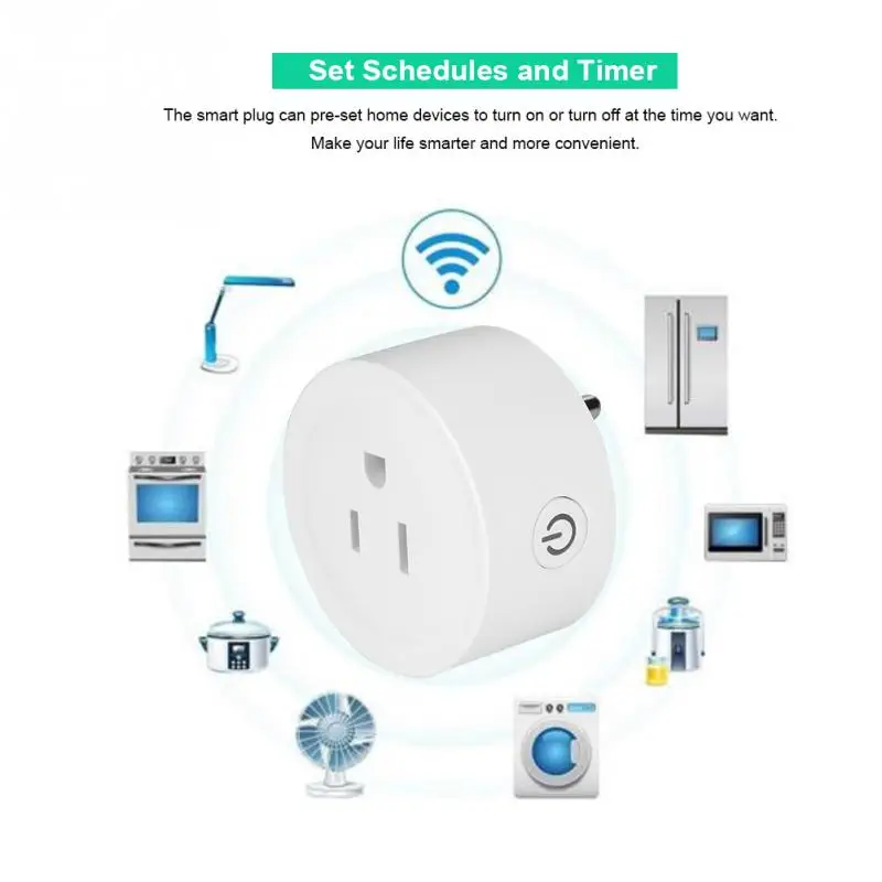 

100-240V WiFi Smart Converter Home Remote Control Socket US Plug Outlet for Alexa for Google 2019 New