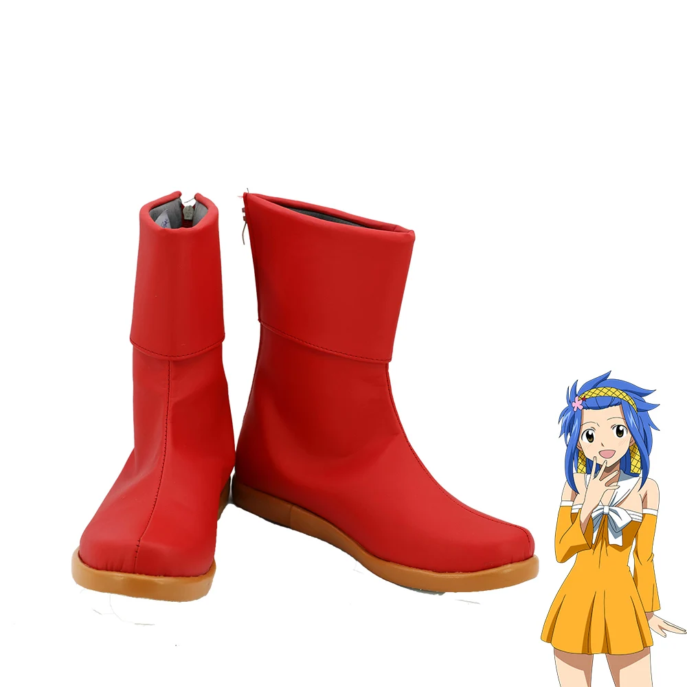 

Fairy Tail Levy McGarden Women Cosplay Shoes Boots Customized Size