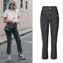 ZOUHIRC новые женские джинсы вымоющиеся бойфренды женские джинсы с высокой талией для карандашей джинсовые Джинсы Брюки для мам женские большие размеры