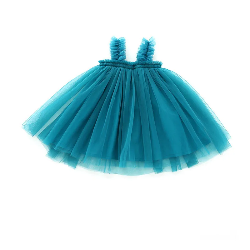 Summer Girls Dress Ruffle Sleeveless Kids Dresses For Girls Vestidos Infantil Kids Clothes Mesh Cute Princess Party Costumes Summer Girls Dress Ruffle Sleeveless Kids Dresses For Girls Vestidos Infantil Kids Clothes Mesh Cute Princess Party Costumes