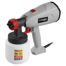 Распылитель электрический ЗУБР КПЭ-350(Мощность 350 Вт, емкость бачка 800 мл, производительность 700 мл/мин, регулировка скорости, система HVLP, вертикальное или горизонтальное положение струи