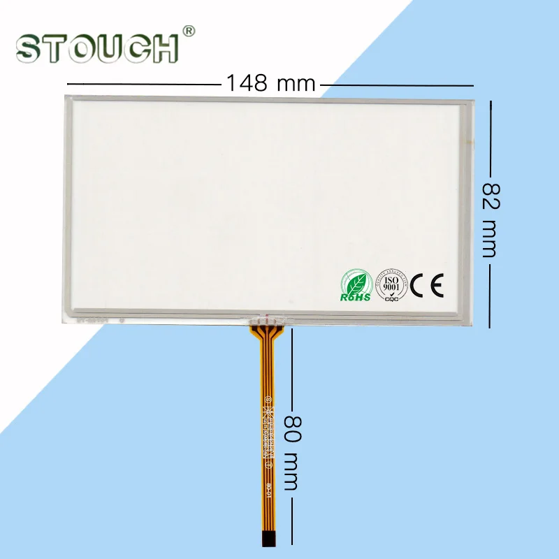6 1 дюймовый сенсорный экран 4 PIN 148*82 дюймов для auo A061VW01 V0/CLAA061LA0ACW/DVD /GPS автомобильный