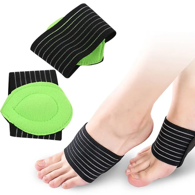 

2 PCS/Set Foot Insoles Arch Support Plantar Fasciitis Brace Cushioned Orthotic Arch Support Pads Heel Pain Plantar Fasciitis