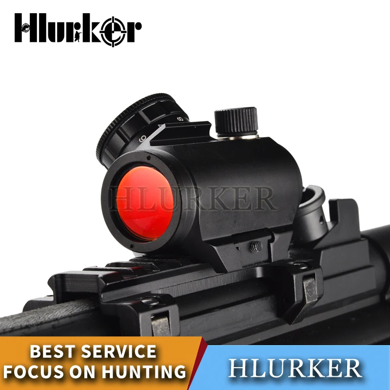 Hlurker الصيد الادسنس M4 AR15 الهواء بندقية مايكرو المجسم ريد دوت تلسكوب الموازاة بندقية Riflescope الإكتشاف نطاق البصر/20 مللي متر نطاق جبل