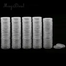 MagiDeal 200x монеты дисплей прозрачный чехол капсулы круглая коробка 30 мм/37 мм для коллекционеров