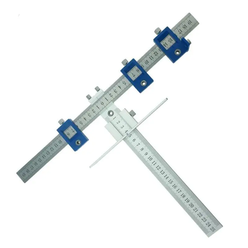 1 шт.. мульти-функция отверстие универсальный шаблон сверло руководство Деревообработка сверление линейка дюбель Отверстие пила