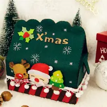 1 шт., Рождественская ткань поплин, коробка с сенсорной застежкой, Забавный контейнер для салфеток, портативный держатель салфеток, чехол для автомобиля, грузовика