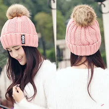 Горячая Распродажа, зимняя шапка для женщин и мужчин, Модная вязаная шапочка из хлопка, Очаровательная Женская однотонная мягкая шапка бини, шапка s для спорта на открытом воздухе