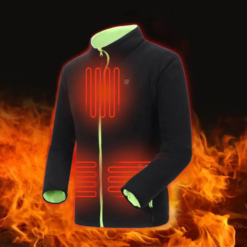 Cena Odzież dwustronna Outdoor Men elektryczna kurtka ocieplana USB kamizelka grzewcza zimowa tkanina termiczna Camping piesze wycieczki ciepła kurtka myśliwska