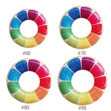 Радуга лимон надувные для взрослых и детей одежда заплыва кольцо плавательный круг красочные утолщаются бассейна круг для взрослых и детей