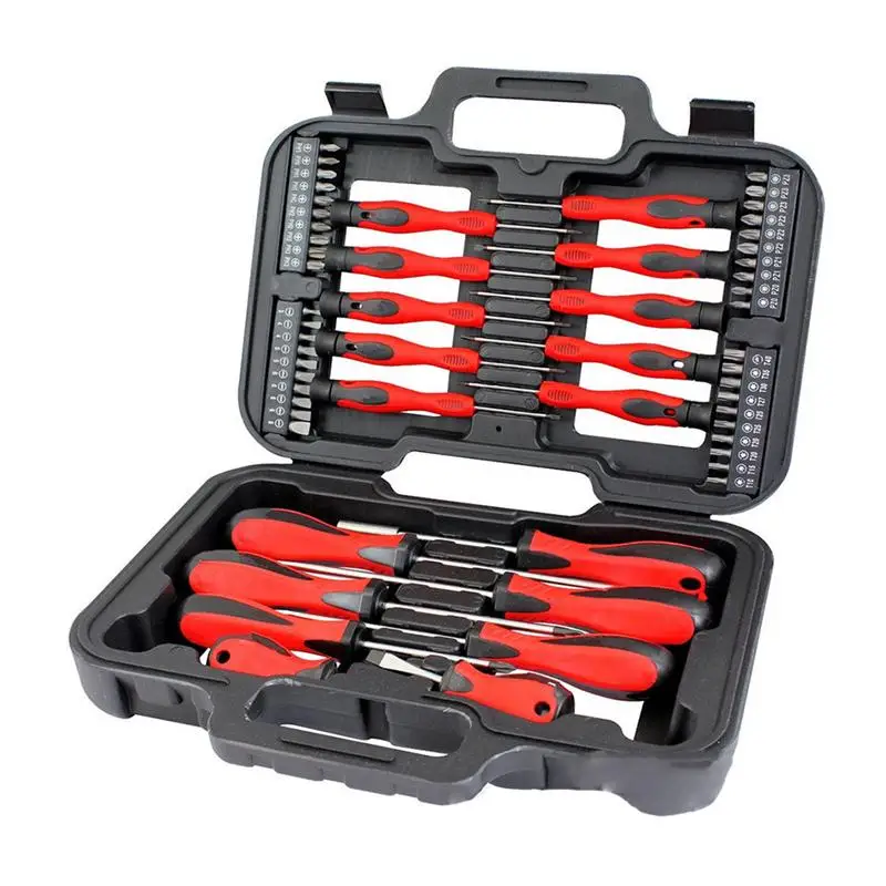 

58PCS/Set Screwdriver Kit Set Special Design Multi Purpose Changeable Blade Wide Application Practical Portable for Home