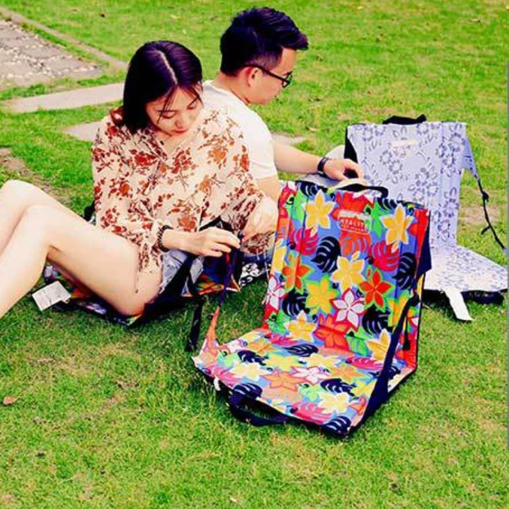 Портативный складной стул типа подушка губка сиденья для наружного путешествия Кемпинг Пикник барбекю сад газон сидя на полу