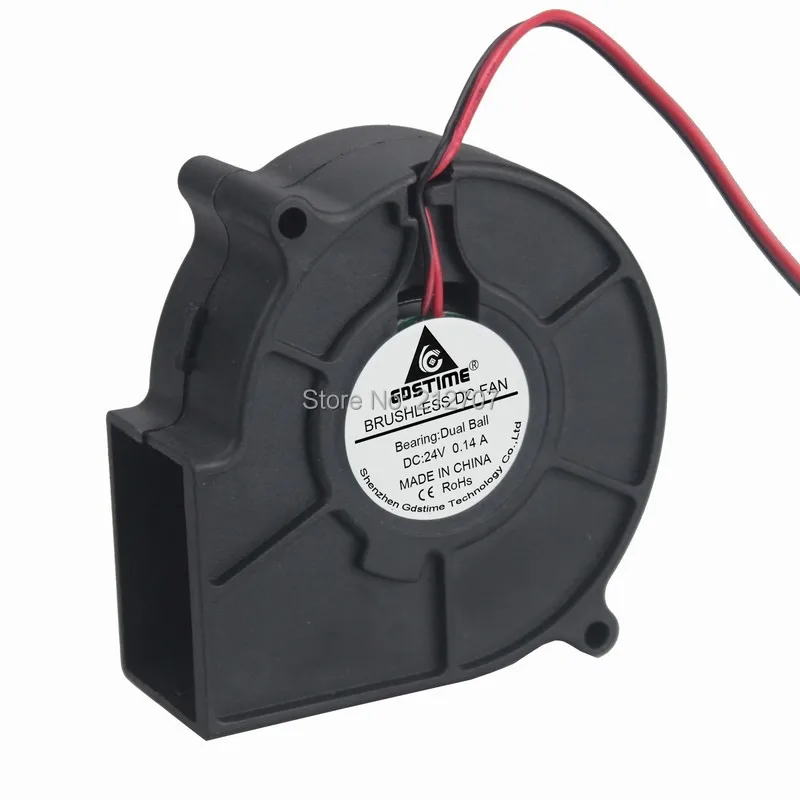 Gdstime DC 24 В 2Pin 75 мм x 30 7530 шарикоподшипник радиальный турбоохлаждающий
