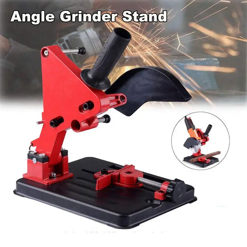 

Angle Grinder Stand Angle Grinder Bracket Holder Support For 100-125 Cutter Angle Grinder Cast Iron Base Power Tool Accessory