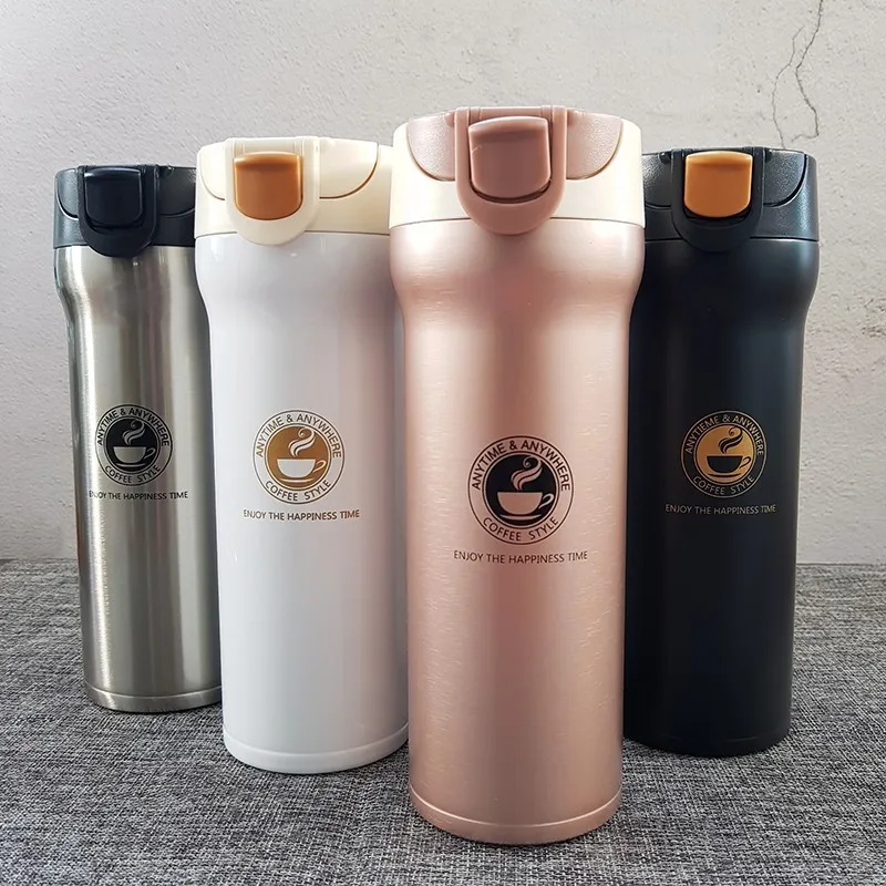 

Hot Quality Double Wall Stainless Steel Vacuum Flasks 350ml 500ml Car Thermo Cup Coffee Tea Travel Mug Thermol Bottle Thermocup