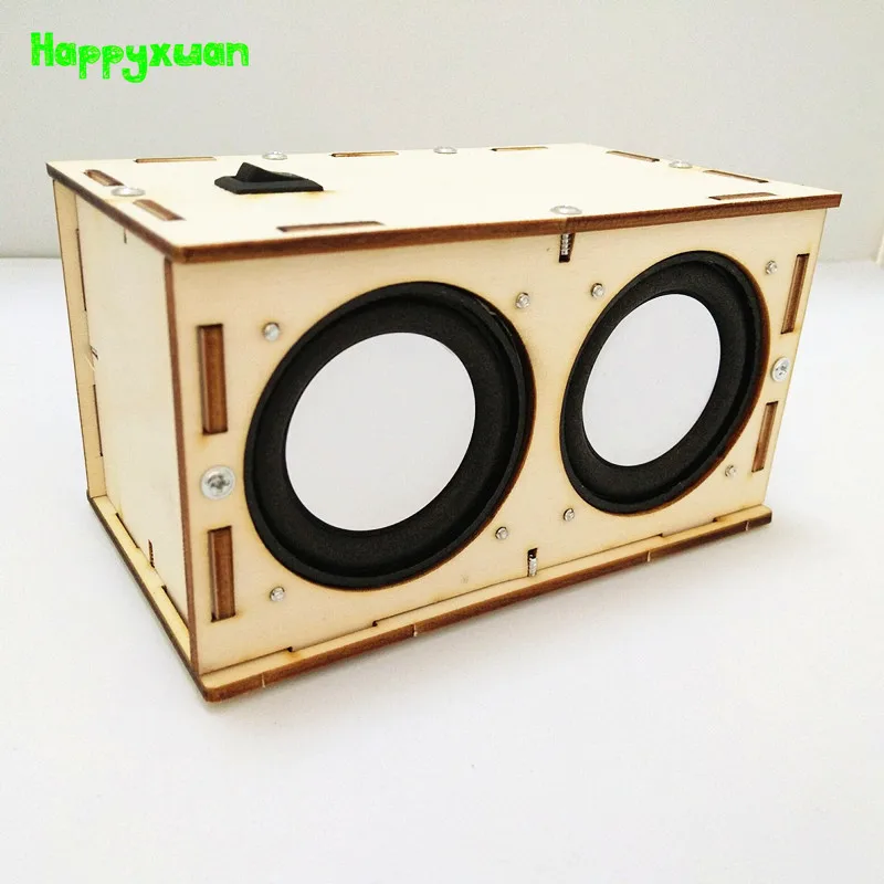 Happyxuan Дети DIY Science Развивающие игрушки деревянная колонка с Bluetooth стволовой Набор