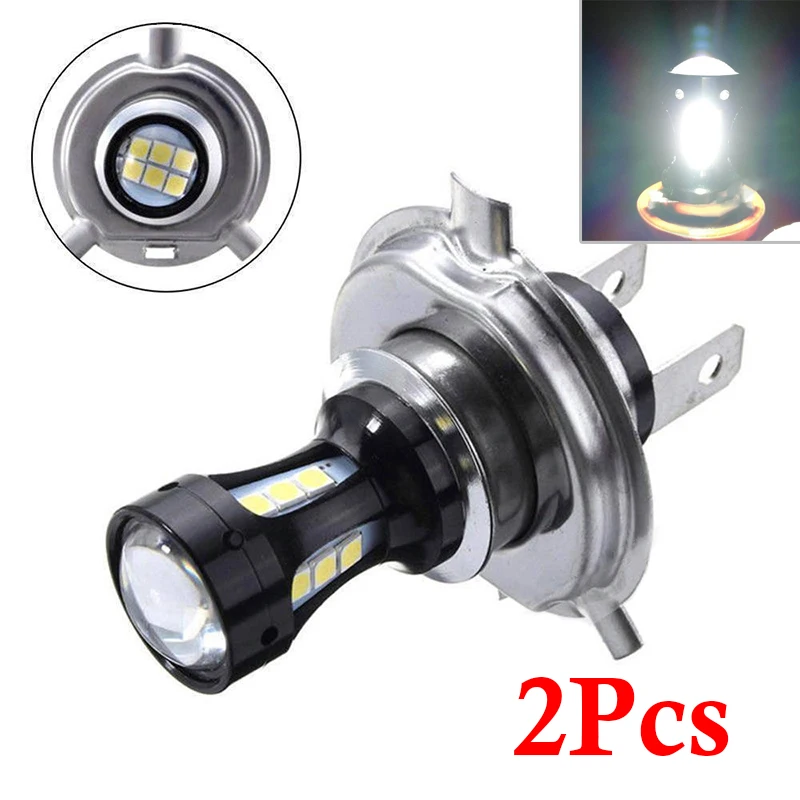 

2x 9-32V 18W White 6000K H7 3030 18-SMD LED Motorcycle Headlights Headlamp Bulbs