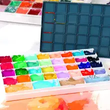Палитра Акварельная протекающая пластиковая коробка резиновый мягкий чехол Акварельная гуашь акриловая маслянистая Новые товары для рукоделия краски пигментная палитра