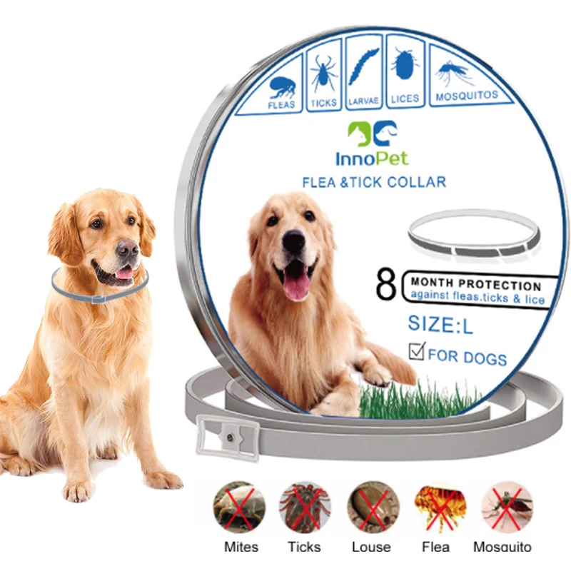 

Pet Dog Collar Practical Insecticidal Anti Flea Mosquitoes Adjustable Outdoor PET Collar 8 Months Long-Term Protection