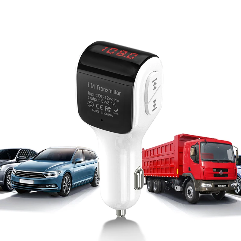 Bluetooth 5,0 FM передатчик Bluetooth Car Kit громкой связи MP3 плеер Dual USB Зарядное устройство U диск Play автомобильный модулятор аксесс