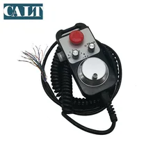 100 импульсный 5VDC Siemens cnc ручной импульсный генератор 6 осевой Поворотный энкодер ручной колесный MPG с аварийной остановкой