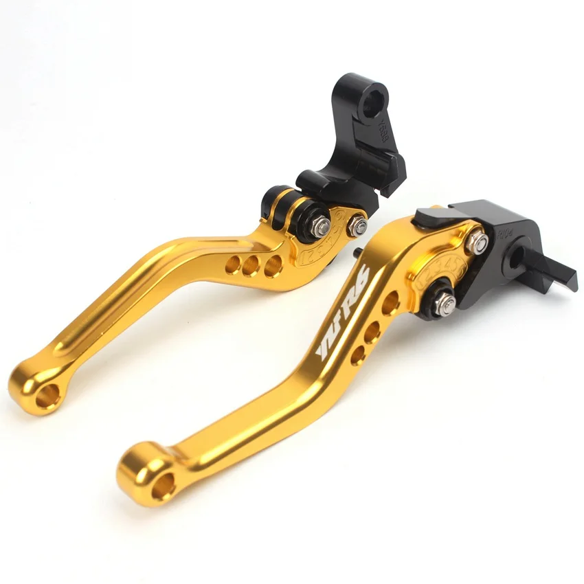

For Yamaha YZF R6 2005-2016 YZF R1 2004 2005 2006 2007 2008 R6S 2006-2007 CNC Aluminum Short Brake Clutch Levers Gold