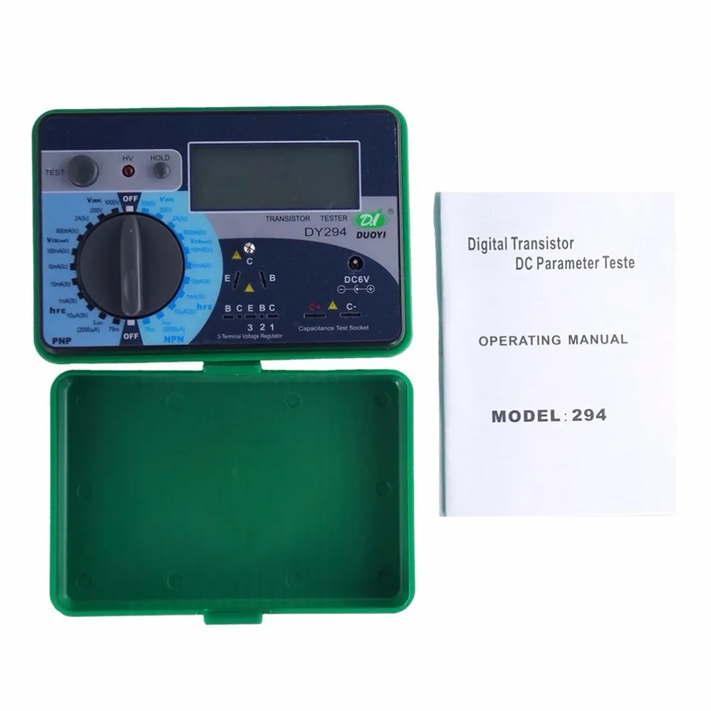 

DUOYI DY294 Digital Multifunction Semiconductor Tester Transistor 1000V Reverse Capacitance Voltage SCR FET Measure Capacitor