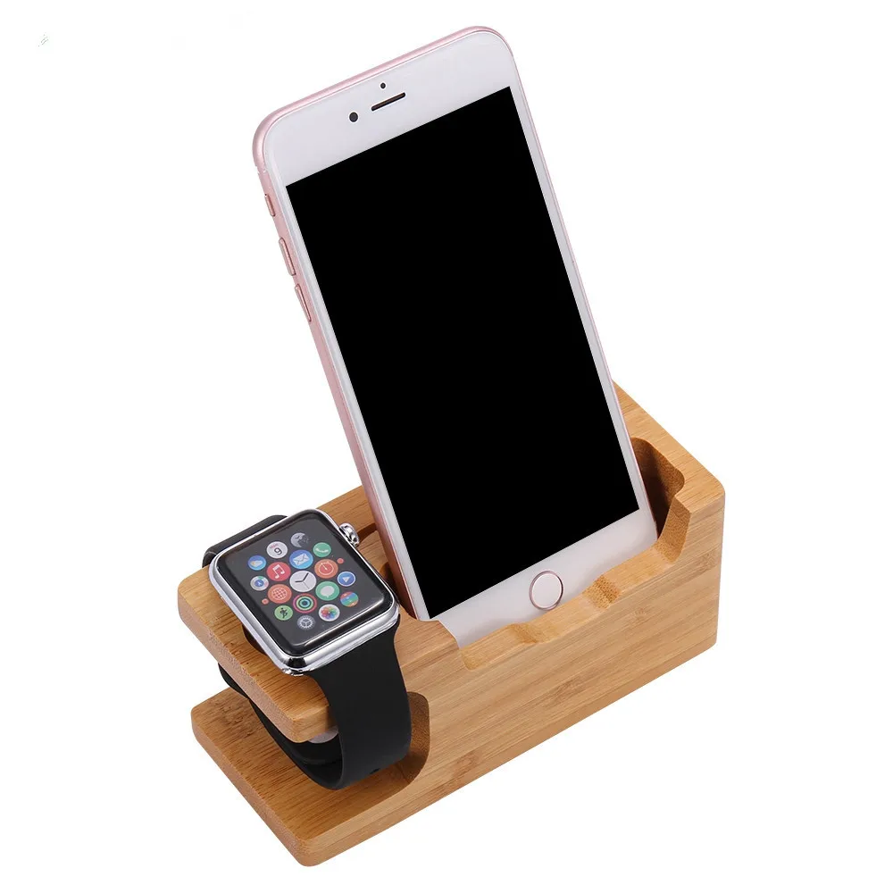 KISSCASE практичная деревянная зарядная док станция для iPhone 7 Plus 6 6s 5 5S SE держатель