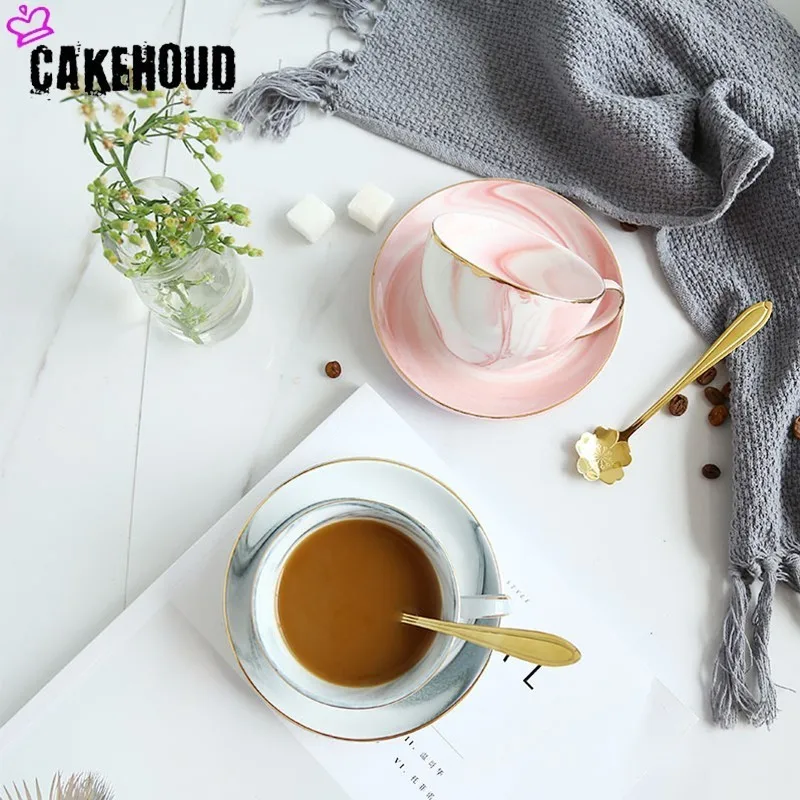 CAKEHOUD Благородная керамическая кофейная чашка блюдце послеобеденный чайный