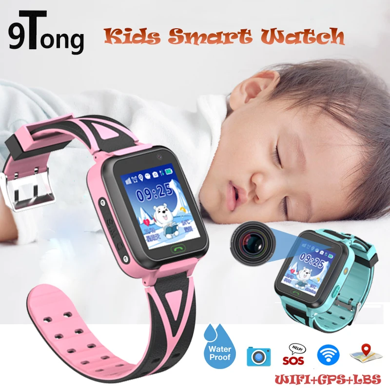 

9Tong 2018 New Smartwatch Kids Waterproof Smart Watch GPS SOS Children Smart Watches phone Dial Call for Gifts pk q90 q50
