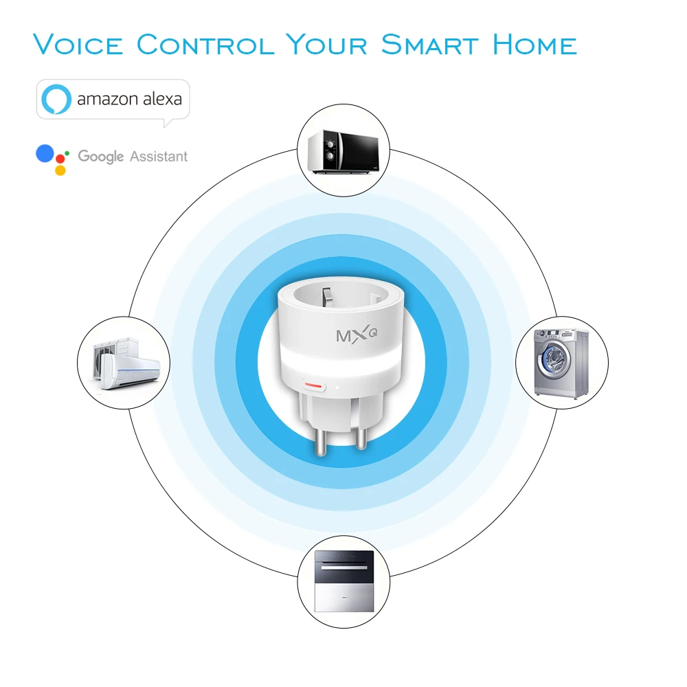 

Presale SP10 LED Light WiFi Smart Socket EU Plug Voice Control Switch Real-time Status Feedback Work for Alexa Google Assistant