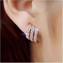 Темперамент pendientes perno boda металлический кристалл женский prisionero индивидуальность простой regalos Mujer