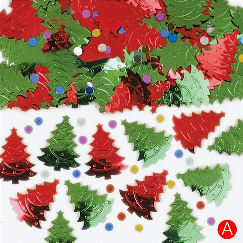 5 Pack Christmas Confetti Xmas Tree Shaped Confetti Decoration Table