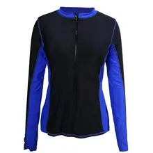 Женский Для женщин ВЕРХ КУПАЛЬНИКА Купальник Одежда с длинным рукавом снаряжение для сноркелинга быстросохнущая гидрокостюм для серфинга Топы водные виды спорта