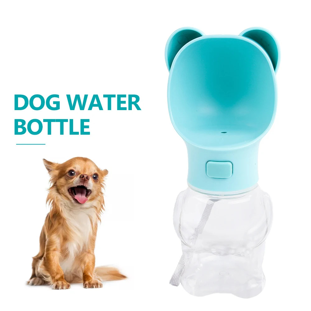 

Pet Dog Water Bottle Leak Proof Portable Puppy Water Dispenser with Drinking Feeder for Pets Outdoor Walking Hiking Travelling