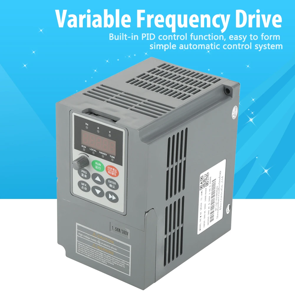

1.5KW 380V Variable Frequency Drive Universal Three- Phase Frequency Converter Frequency Drive Converter