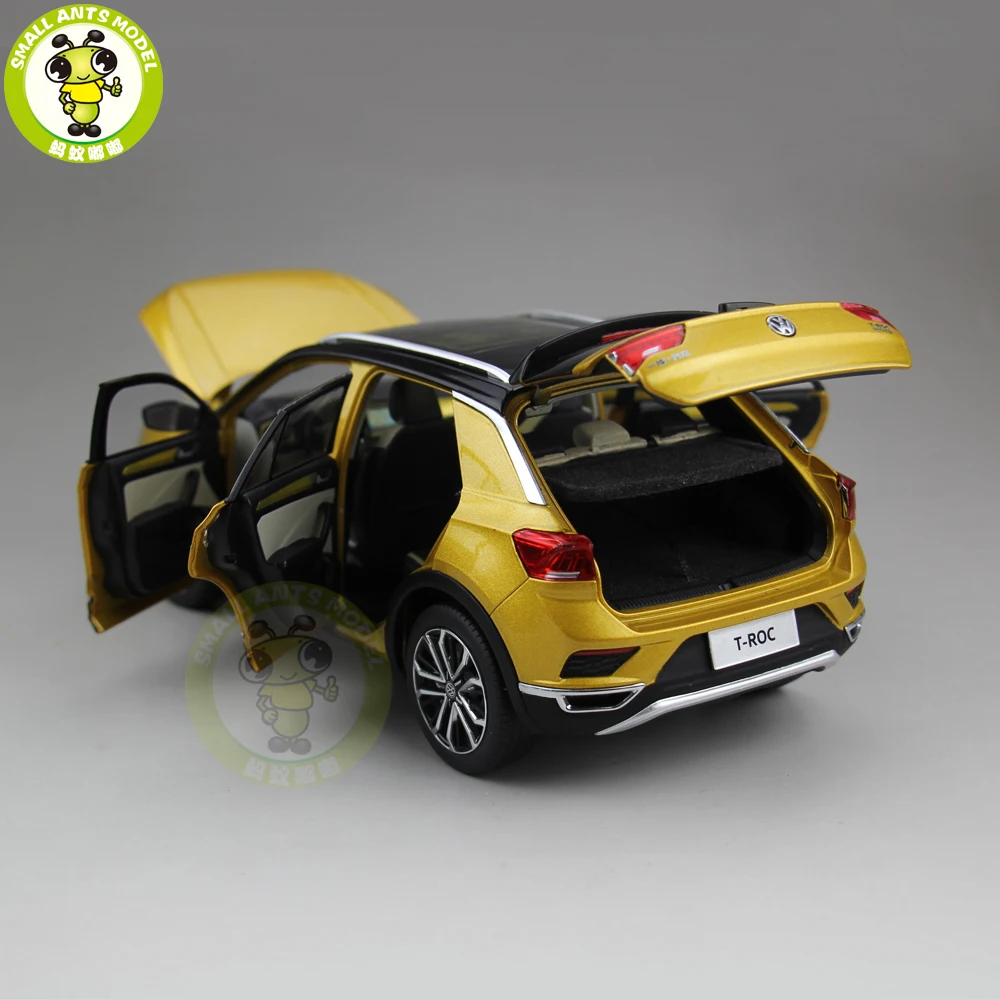 1/18 FAW T-ROC T ROC литая модель автомобиля игрушки Дети Мальчики Девочки Коллекция подарков на день рождения хобби черная крыша