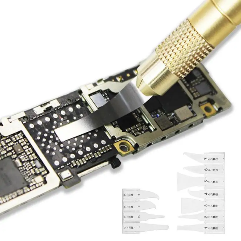11 шт. IC чип ремонт тонкий нож лезвие инструмент из нержавеющей стали процессор для удаления материнская плата Ремонт набор инструментов без ручки для телефона компьютера