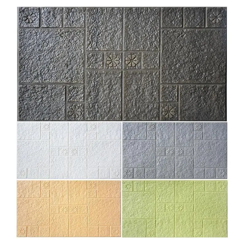 

3D Waterproof Elastic PE Foam Anti-crash DIY ​Self-adhesive Wall Stickers
