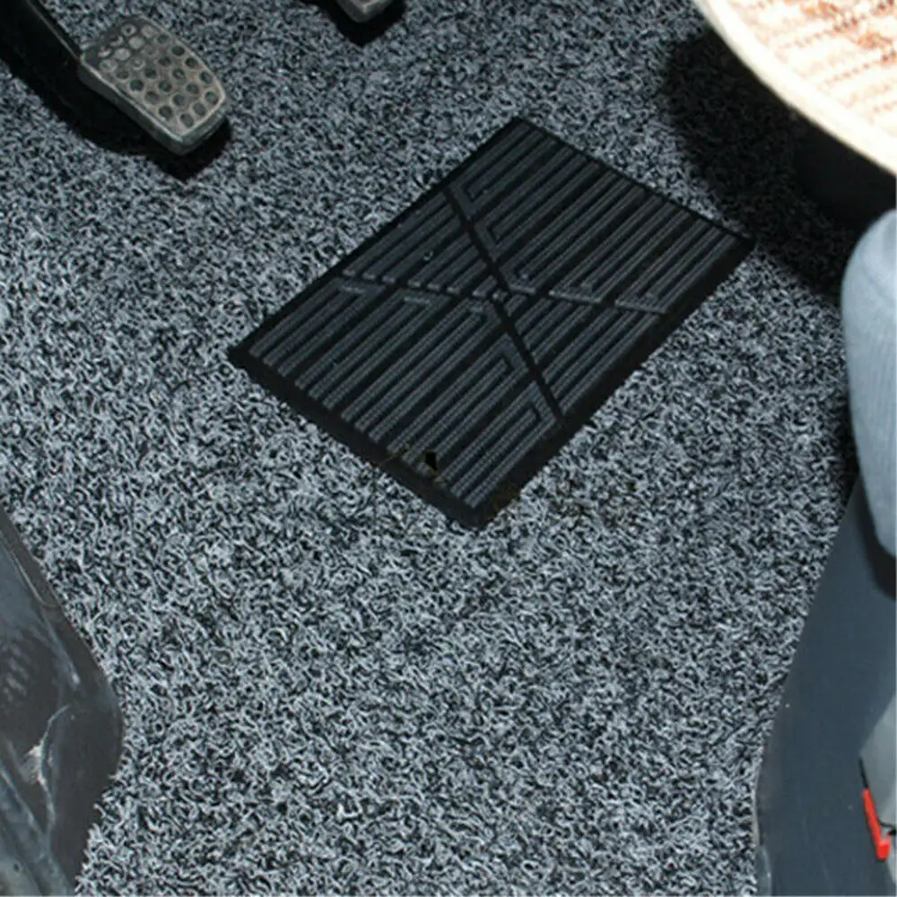 Универсальный черный ПВХ автомобильный коврик для пола, коврик для ног, накладка на педаль, 22,5x15 см, автомобильный коврик, противоскользящий, черный